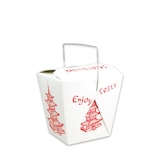 thumbnail of 500 Asia Nudelboxen Asiaboxen eckig mit Henkel weiß Pagode Motiv 26oz 750ml