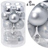thumbnail of 20er Christbaumkugeln Tannenbaum Weihnachtsbaum Schmuck Kugel Matt Kunststoff Silber