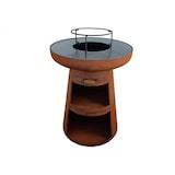 thumbnail of PURLINE Barbecue redondo com prancha em aço redondo e grelhador em aço corten EFP55RCO