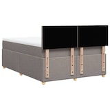 thumbnail of vidaXL Boxspringbett mit Matratze Taupe 140x190 cm Stoff