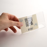 thumbnail of Danieli Store | Expositor de Mesa en metacrilato‎ | Porta Precios Inclinado, Visible de una Cara en Forma de L (9x7 cm - 12 Uds.)