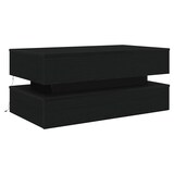 thumbnail of vidaXL Couchtisch mit LED-Leuchten Schwarz Eichen-Optik 90x50x40 cm