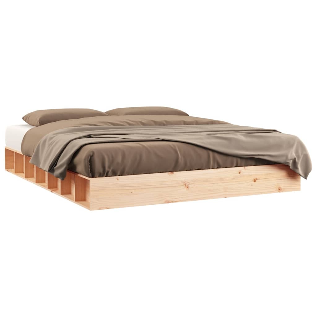 vidaXL Massivholzbett 200x200 cm