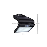 thumbnail of 4 Watt LED Solar Eingangsbeleuchtung Außenleuchte mit Dämmerung und Bewegungs-Sensor in Schwarz|Kaltweiß|300 Lumen