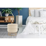 thumbnail of Kayoom Hocker Zero 525 Elfenbein / Gold
