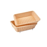 thumbnail of METRO PROFESSIONAL Broodmandje incl. frame, polypropyleen, 28 x 36 cm, 2 stuks, rechthoekig, naturel