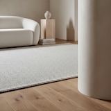 thumbnail of Teppich Waschbar Uni Elegant Strapazierfähig Schlafzimmer Flur Silber 80x150 cm OEKO-TEX Fußbodenheizung geeignet – CIMA von Kadima Design