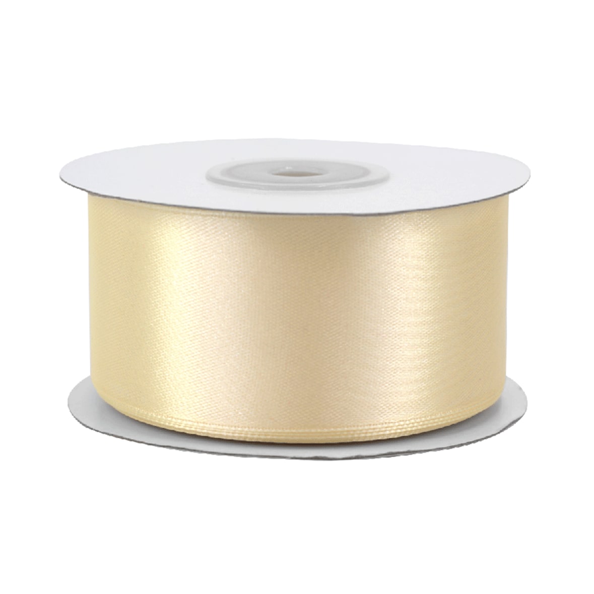 38mm Satinband 25m Schleifenband Geschenkband Breites Dekoband 40mm Dunkelcreme