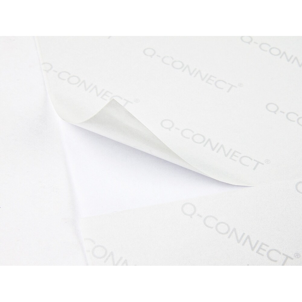 Q-Connect® KF10658 Inkjet+Laser+Kopier-Etiketten - 105,0x57,0 mm, weiß, 1000 Stück/100