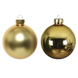 thumbnail of 10 Weihnachtskugeln 6cm Glas Christbaumkugeln Weihnachtsbaumkugeln gold