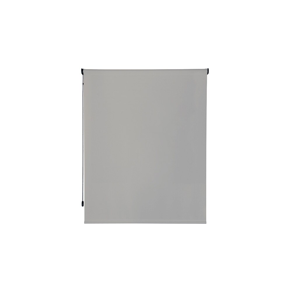 Rocada cortina enrollable 180cm largo x 260cm alto  - cortina color perla lino con mecánico negro