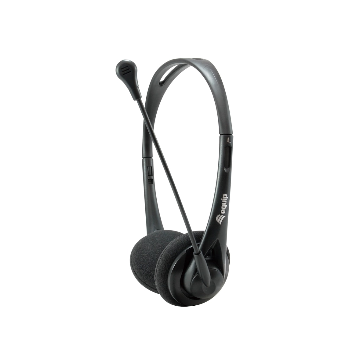 Ecouteurs Equip avec Microphone Flexible - Contrôle du Volume - Jack 3.5mm - Noir EQ245302