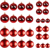 thumbnail of 30tlg. Christbaumkugeln / Weihnachtskugeln rot Ø 4/5/6/7cm
