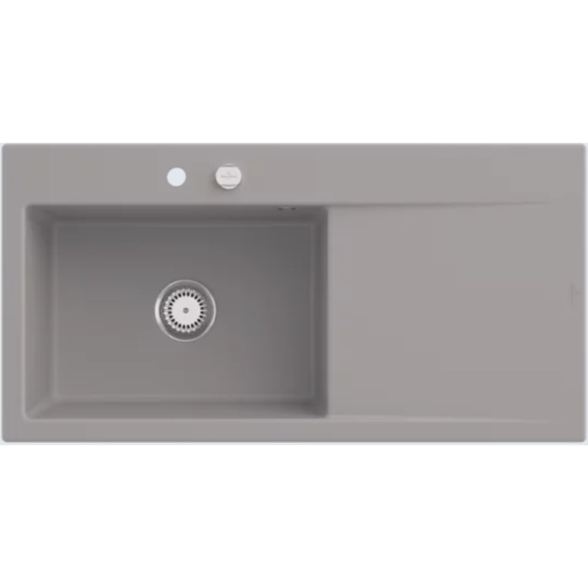 Villeroy&Boch Rechteckiges Spülbecken, Küchenspüle Subway Style 60 Fossil CeramicPlus 1000x510mm, Unterschrankbreite 60 cm
