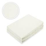 thumbnail of Doppelpack Jersey Spannbettlaken Premium Naturweiß 120 x 200 cm