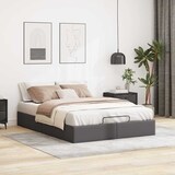 thumbnail of vidaXL Ottoman-Bett ohne Matratze Grau 140x200 cm Kunstleder