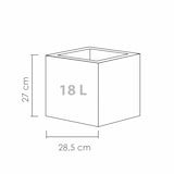 thumbnail of Scheurich C-Cube 30, Pflanzgefäß / Blumentopf / Pflanzkübel, hergestellt mit recyceltem Kunststoff, 10 Jahre Garantie