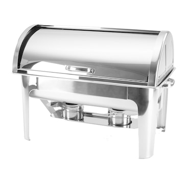 Chafing dish roll-top 1/1 GN 1 pezzo in acciaio inox