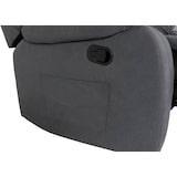 thumbnail of Fernsehsessel HWC-J57, XXL Relaxsessel TV-Liegesessel Nosagfederung Wildleder-Optik Stoff/Textil bis 200kg ~ graublau