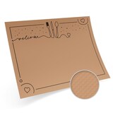 thumbnail of 1000x Tischset Platzset aus Kraftpapier 40 x 30 cm braun bedruckt "welcome"