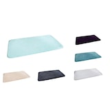 thumbnail of Badvorleger Duschvorleger Badteppich Bettvorleger 65 x 110 cm XL Flausch Rauchblau-Grün