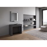 thumbnail of Consolle allungabile 90x42/302 cm Evolve Antracite Spatolato con panca inferiore