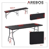 thumbnail of Set Tenda Della Birra Tavolo Pieghevole 180 cm + 2 x Panche Pieghevoli