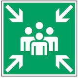 thumbnail of Schild Sammelstelle, Alu, 200x200 mm
