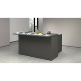 thumbnail of Dmora Kücheninsel Dcarnelo, Mehrzweckschrank, Küchenzeile Schrank, Zusätzlicher Tisch, 100 % Made in Italy, 155 x 90 x 90 cm, Anthrazit und Schiefer