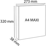 thumbnail of 20 x FALKEN Präsentationsringbuch DIN A4 Ringbuch 2 D-Ringe Ø 20 mm Weiß