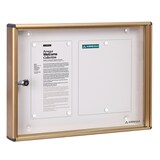thumbnail of ARREGUI PAN46 Panel de Anuncios de aluminio con capacidad para 2 hojas DIN A4, con cerradura de llave, dorado