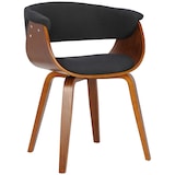 thumbnail of Set van 2 Eetkamerstoelen Bruce stof walnoot/zwart