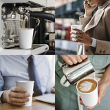 thumbnail of Trinkbecher aus Pappe weiß Pappbecher kompostierbar - Kapazität: 118 ml (4 oz)  1000 Stück