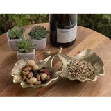 thumbnail of Dekoschale Schale Masterbox 18-teilig Aluminium Ginkgo 2 Blatt Blattschale : gold