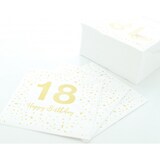 thumbnail of Sovie HORECA Serviette -Happy Birthday 18 - aus Tissue 33 x 33 cm, 3-lagig, 100 Stück
