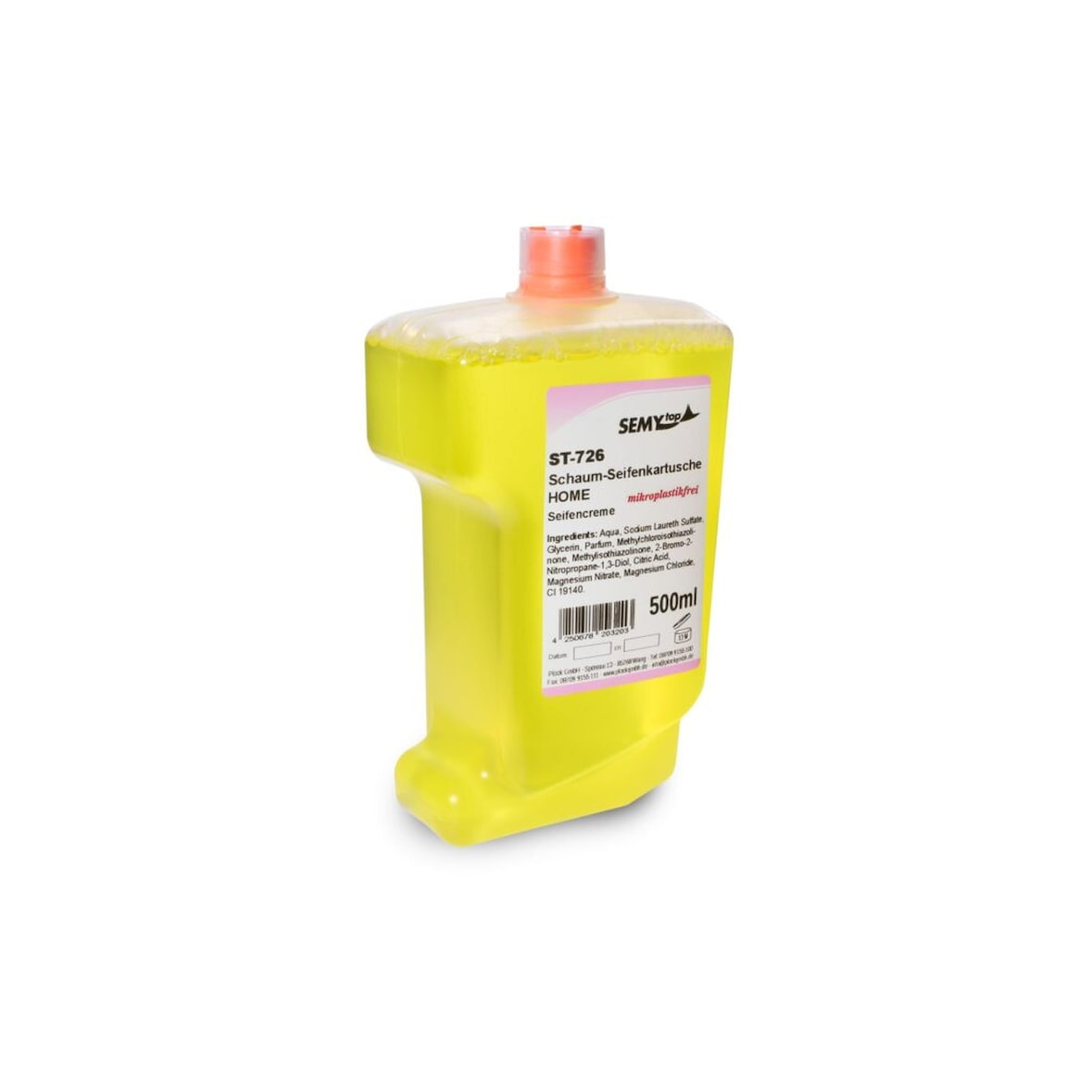 Schaumseife SemyTop - 12 x 500 ml Flasche - dermatologisch gesprüft - Seife