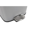 thumbnail of Tretmülleimer Abfallbehälter Mülleimer 30L Stahl grau matt Treteimer : 30 Liter : Grau Matt