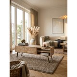 thumbnail of HiFi Lowboard SIKAR Mango Massivholz Landhaus TV Kommode 145x47x35cm, Fernsehschrank Unterschrank mit 2 Türen, Fernsehtisch Ablagefach,