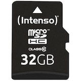 thumbnail of Micro-SDHC Speicherkarte, 32 GB, 10MB/s Class 10, mit SD-Adapter für Digital Cameras, Camcorders, Notebooks