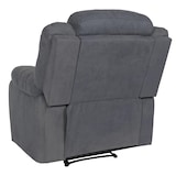 thumbnail of Fernsehsessel HWC-J57, XXL Relaxsessel TV-Liegesessel Nosagfederung Wildleder-Optik Stoff/Textil bis 200kg ~ graublau