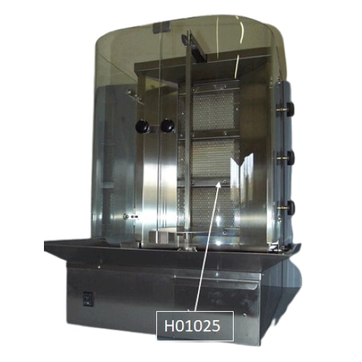 Roller Grill Portes en verre pour gyros GR 60/ GR 80 H01025 Roller Grill