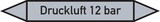 thumbnail of Rohrleitungskennzeichen Druckluft 12 bar - 100x15 mm Folie selbstklebend
