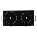 thumbnail of BELTAX Placa vitrocerâmica dupla BHP-0220, Potência: 2000W, 2 discos, Diâmetro discos: 16,5 + 20 cm, Termostatos independentes