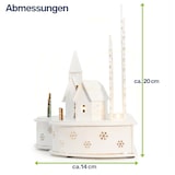 thumbnail of Beleuchtete LED Weihnachtsstadt mit Rentieren Weihnachtsdeko