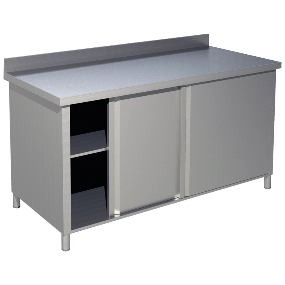 Arbeitsschrank mit Aufkantung B 180cm x T 70cm