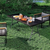 thumbnail of Draagbare Opvouwbare Harstafel 180cm Zwart 7house