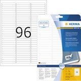 thumbnail of HERMA Etikett Movables 4202 63,5x8,5mm A4 weiß 2.400 St./Pack.