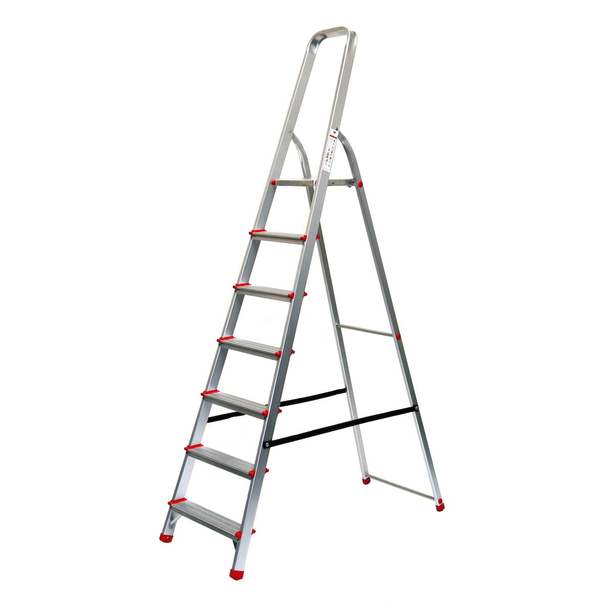 Stehleiter 7 Stufen 227x53cm Alu SZAGATO 7 Stufen Leiter Alu Stehleiter 7-stufig Bockleiter 7 Stufen Haushaltsleiter 7 Stufen Alu Stehleiter 7 Stufen