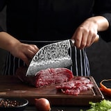 thumbnail of Wakoli Kochmesser Chai Dao I 20 cm Klinge I Olivenholzgriff und Hammerschlag