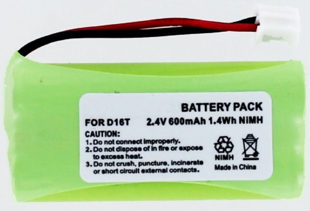 AGI Akku für Clarity D613HS NiMH 2,4 Volt 600 mAh grün
